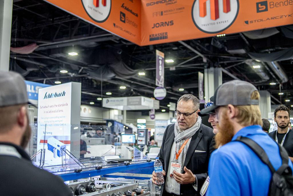 Manufacturers meeting buyers at METALCON