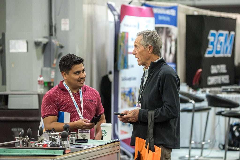 Fabricators and manufacturers on the METALCON show floor