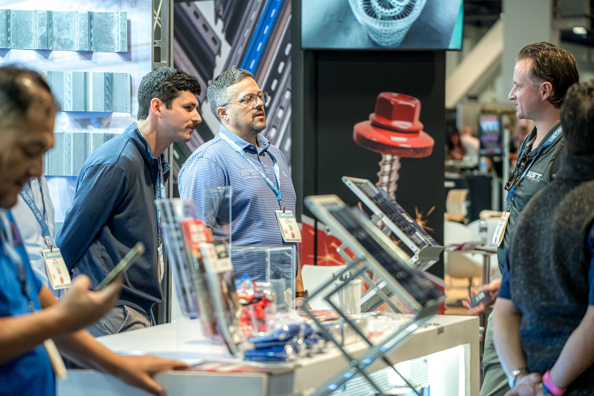 Fabricators on the METALCON show floor